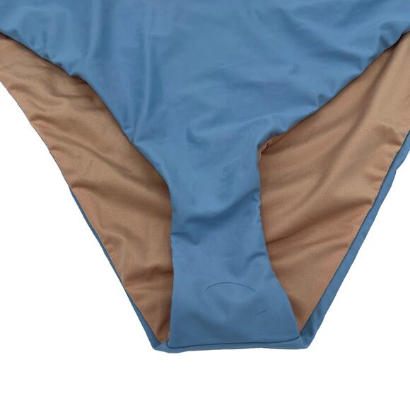 NWT J. Crew Blue Cheeky Curved Waist Bikini Swim Bathing Suit Bottom Size XXL - Picture 5 of 9